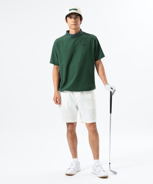 BEAMS GOLF(ビームスゴルフ)の「ORANGE LABEL / ドットエア(R) モックネックシャツ(Tシャツ/カットソー・メンズ・ネイビー/グリーン/グレー・SMALL/MEDIUM/LARGE/X-LARGE)」の10枚目の写真