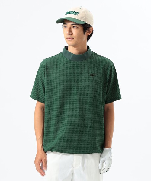 BEAMS GOLF(ビームスゴルフ)の「ORANGE LABEL / ドットエア(R) モックネックシャツ(Tシャツ/カットソー・メンズ・ネイビー/グリーン/グレー・SMALL/MEDIUM/LARGE/X-LARGE)」の13枚目の写真