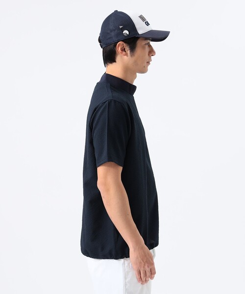 BEAMS GOLF(ビームスゴルフ)の「ORANGE LABEL / ドットエア(R) モックネックシャツ(Tシャツ/カットソー・メンズ・ネイビー/グリーン/グレー・SMALL/MEDIUM/LARGE/X-LARGE)」の21枚目の写真