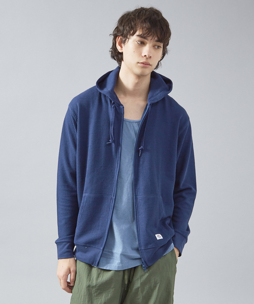 JEMORGAN /ジェーイーモーガン 】軽量ワッフルジップパーカー ダブル