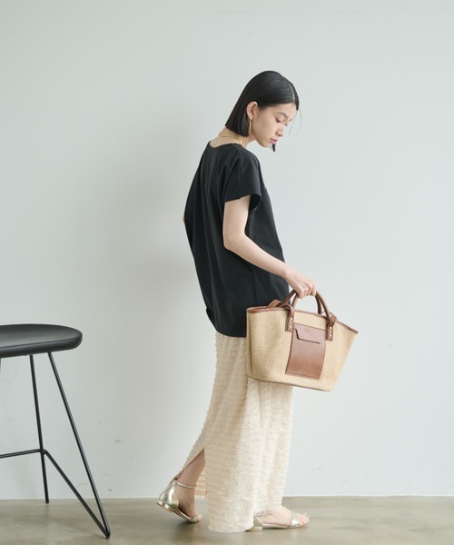 Shelly island（シェリーアイランド）の「フリルティアードIラインスカート（スカート・レディース・ブラック/ホワイト/レッド・FREE）」の9枚目の写真