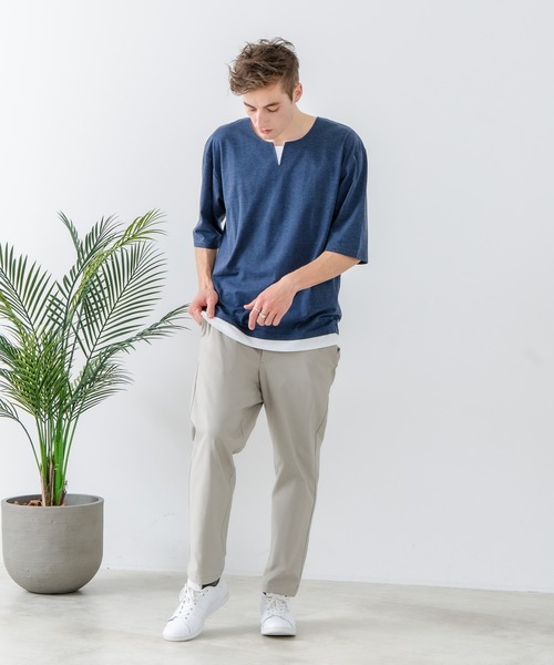 Blue Standard (ブルースタンダード)の「【Blue Standard:ブルースタンダード】快適!スーパーストレッチイージーパンツ イージーケア 接触冷感 前開き ウエストゴム UVカット(その他パンツ・メンズ・ブラック/ベージュ/ネイビー/グレー/カーキ/アイボリー・MEDIUM/LARGE/X-LARGE)」の7枚目の写真