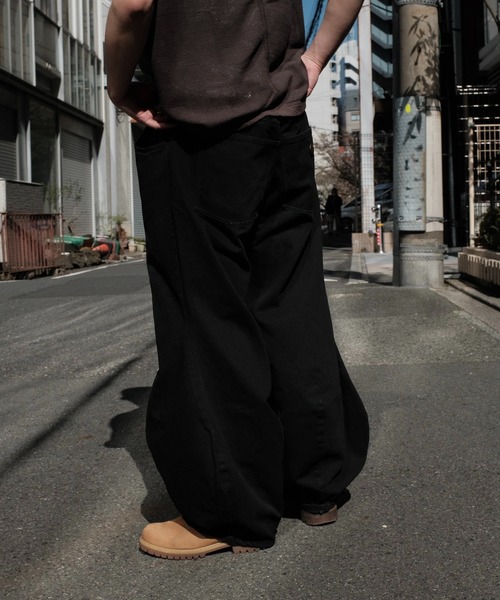 2AM(ツーエイエム)の「NAM ナム / TRUMPET WASHED DENIM(デニムパンツ・メンズ・ブラック・ONE SIZE)」の7枚目の写真
