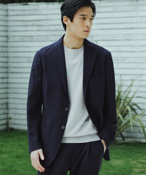 未使用 リサウンドクロージング テーラードジャケット サイズ2 シアサッカー シアサッカー7分袖2ボタンテーラードジャケット | 【公式】SPU