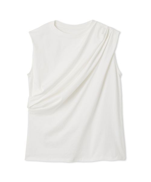 エミ emmi×PlaX TM タックデザイントップス emmi セール】【emmi×PlaX（TM）】タックデザイントップス（Tシャツ