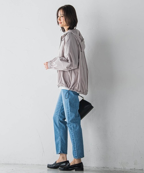 LAUTREAMONT（ロートレアモン）の「【JAPAN BLUE JEANS】テーパードパンツ≪洗濯機で洗える≫（デニムパンツ・レディース・ネイビー/ライトブルー・9号/11号/7号）」の9枚目の写真