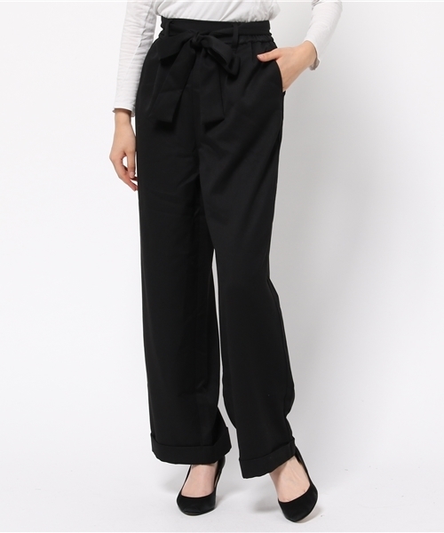 Chico(チコ)の「ウエストリボンワイドパンツ(その他パンツ・レディース・ベージュ/ブラック/その他20・FREE)」の2枚目の写真