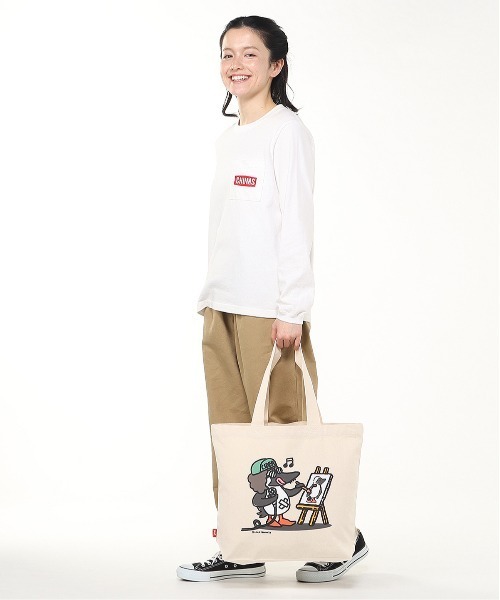 CHUMS(チャムス)の「【CHUMS/チャムス】 かせきさいだぁ Canvas ToteBag(トートバッグ・レディース・その他1/その他2/その他3・FREE)」の5枚目の写真