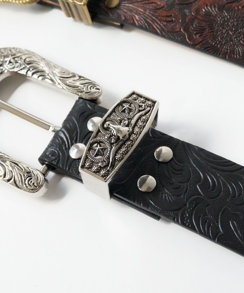 Port(ポート)の「【 Port / ポート 】 ウエスタン エンボス バックル ベルト(ベルト・レディース・ブラウン/ブラック/ブラック系その他・FREE)」の8枚目の写真