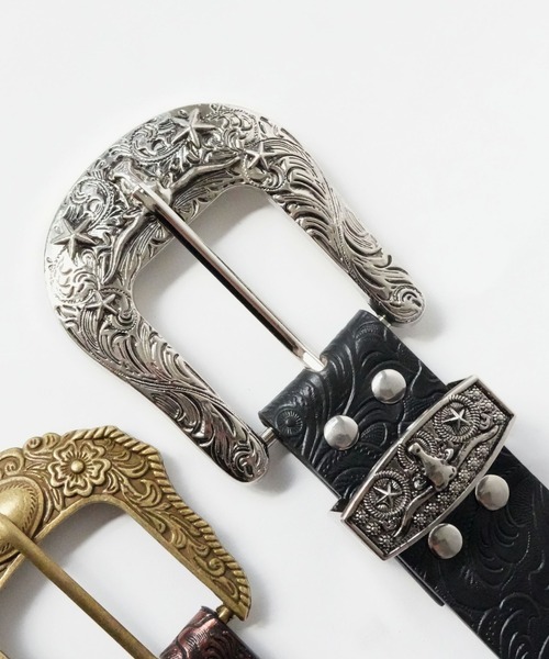 Port(ポート)の「【 Port / ポート 】 ウエスタン エンボス バックル ベルト(ベルト・レディース・ブラウン/ブラック/ブラック系その他・FREE)」の12枚目の写真