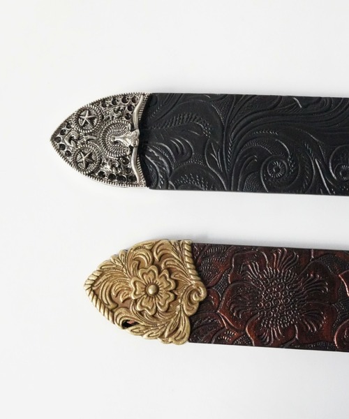 Port(ポート)の「【 Port / ポート 】 ウエスタン エンボス バックル ベルト(ベルト・レディース・ブラウン/ブラック/ブラック系その他・FREE)」の13枚目の写真