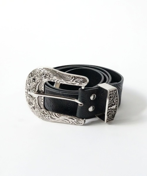 Port(ポート)の「【 Port / ポート 】 ウエスタン エンボス バックル ベルト(ベルト・レディース・ブラウン/ブラック/ブラック系その他・FREE)」の5枚目の写真