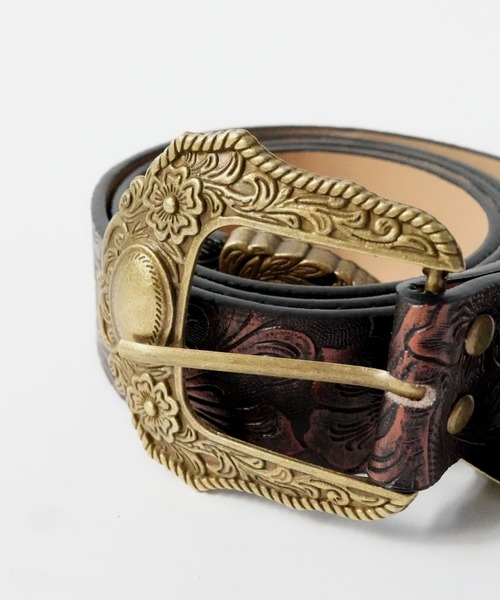 Port / ポート 】 ウエスタン エンボス バックル ベルト（ベルト