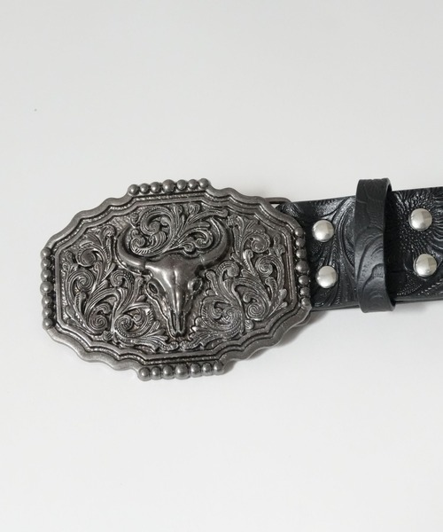 Port(ポート)の「【 Port / ポート 】 ウエスタン エンボス バックル ベルト(ベルト・レディース・ブラウン/ブラック/ブラック系その他・FREE)」の22枚目の写真