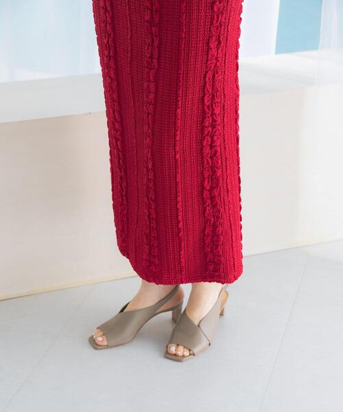 URBAN RESEARCH ROSSO WOMEN(アーバンリサーチ ロッソ)の「ジャガードイージーストレートスカート(スカート・レディース・ブラック/レッド・FREE)」の10枚目の写真