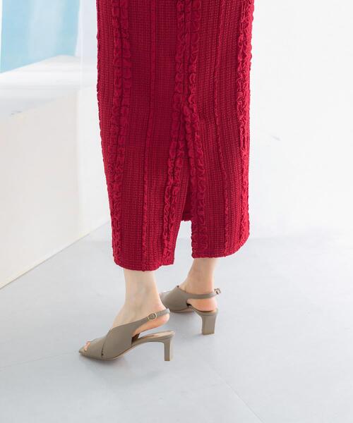 URBAN RESEARCH ROSSO WOMEN(アーバンリサーチ ロッソ)の「ジャガードイージーストレートスカート(スカート・レディース・ブラック/レッド・FREE)」の12枚目の写真