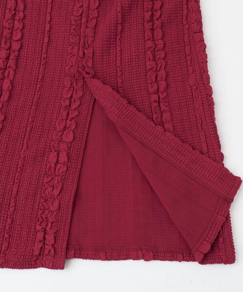 URBAN RESEARCH ROSSO WOMEN(アーバンリサーチ ロッソ)の「ジャガードイージーストレートスカート(スカート・レディース・ブラック/レッド・FREE)」の16枚目の写真