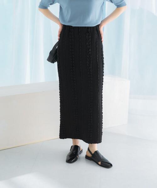 URBAN RESEARCH ROSSO WOMEN(アーバンリサーチ ロッソ)の「ジャガードイージーストレートスカート(スカート・レディース・ブラック/レッド・FREE)」の20枚目の写真