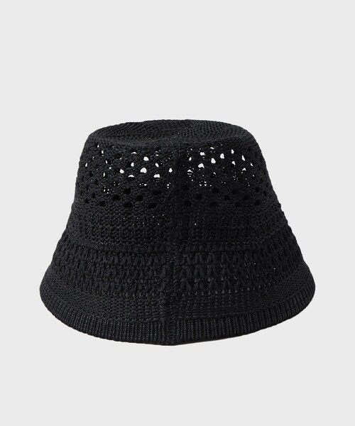 tk.TAKEO KIKUCHI（ティーケータケオキクチ）の「ニットバケットハット（ハット・メンズ・ブラック・00）」の4枚目の写真