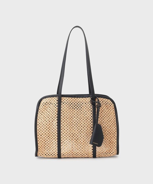 GRACE CONTINENTAL(グレースコンチネンタル)の「ORSETTOスクエアーバッグ(ハンドバッグ・レディース・ホワイト/ブラック・FREE)」の2枚目の写真