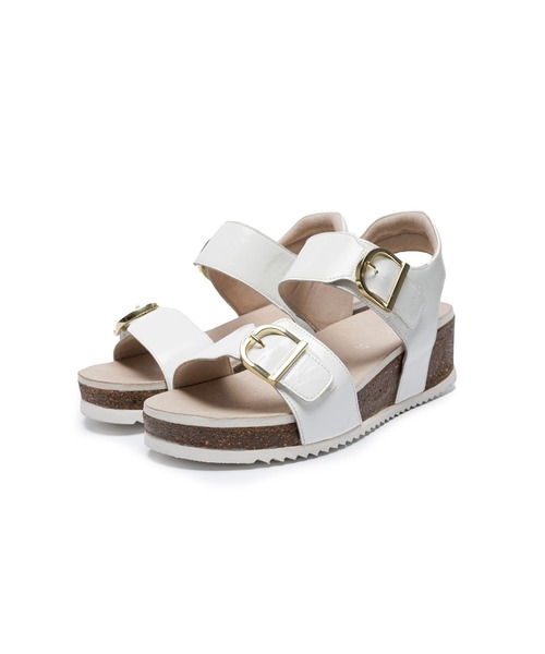 ara（アラ）の「ara/ [12-38510] NORDERNEY-S エナメル×ゴールドバックル 厚底サンダル（サンダル・レディース・ホワイト/ブラック・38/39/35/36/37/40）」の7枚目の写真