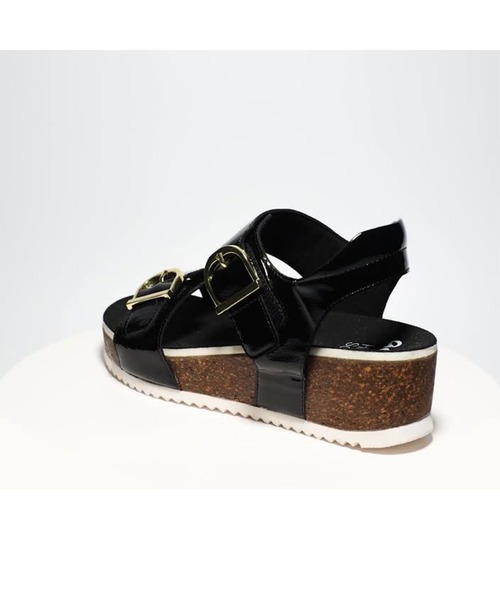 ara（アラ）の「ara/ [12-38510] NORDERNEY-S エナメル×ゴールドバックル 厚底サンダル（サンダル・レディース・ホワイト/ブラック・38/39/35/36/37/40）」の18枚目の写真