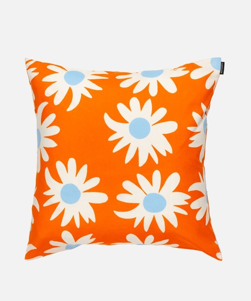 marimekko(マリメッコ)の「Rakastaa, ei rakasta / Cushion Cover 50x50(クッション/クッションカバー・レディース・オレンジ・FREE)」の1枚目の写真
