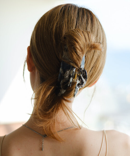 セール】【fiw.】マーブルヘアクリップ（バレッタ/ヘアクリップ