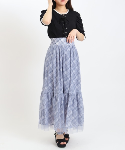 ASTORIA ODIER(アストリアオディール)の「レースアップリブカットソー(Tシャツ/カットソー・レディース・ホワイト×ブラック/ブラック/ホワイト・MEDIUM)」の18枚目の写真