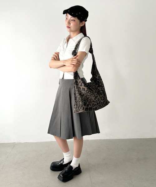 Bamm(バム)の「レオパードワンハンドルショルダーバッグ【A4サイズ対応】(ショルダーバッグ・レディース・レオパード・FREE)」の15枚目の写真