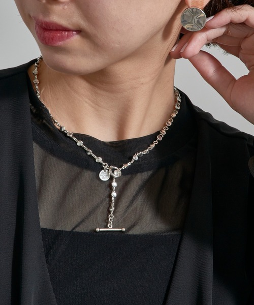 セール】【PHILIPPE AUDIBERT】Apopka necklace S, brass silver 