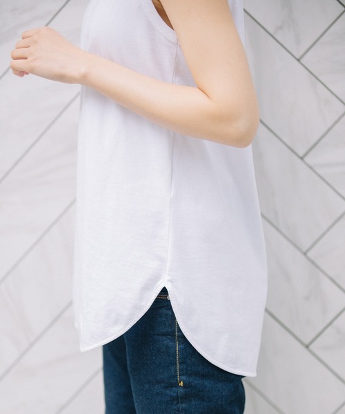 Munich(ミューニック)の「プレミアムコットンタンクトップ(タンクトップ・レディース・ブラック/ホワイト・FREE)」の10枚目の写真