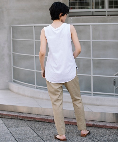 Munich(ミューニック)の「プレミアムコットンタンクトップ(タンクトップ・レディース・ブラック/ホワイト・FREE)」の7枚目の写真