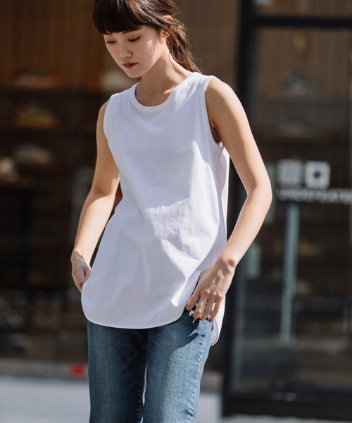 Munich(ミューニック)の「プレミアムコットンタンクトップ(タンクトップ・レディース・ブラック/ホワイト・FREE)」の18枚目の写真