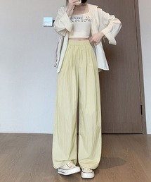 夏服 ワイドパンツ サマーパンツ