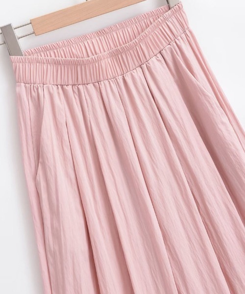 shoppinggo（ショッピングゴー）の「夏服 ワイドパンツ サマーパンツ（カーゴパンツ・レディース・ブラウン/ピンク/ベージュ/ブラック・M）」の6枚目の写真