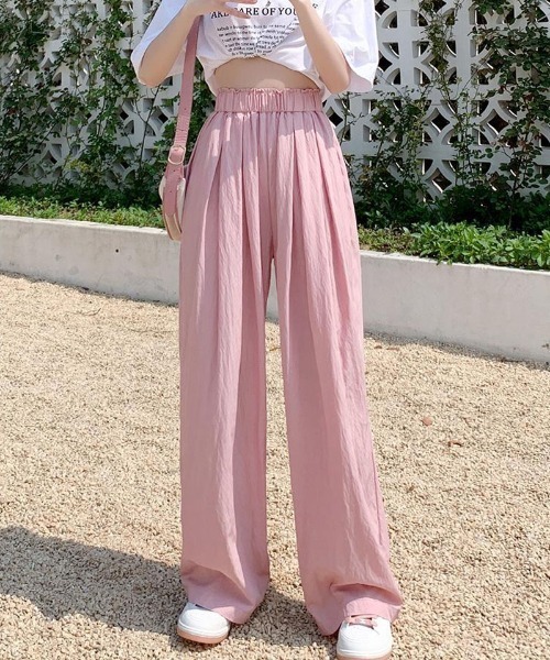 shoppinggo（ショッピングゴー）の「夏服 ワイドパンツ サマーパンツ（カーゴパンツ・レディース・ブラウン/ピンク/ベージュ/ブラック・M）」の11枚目の写真