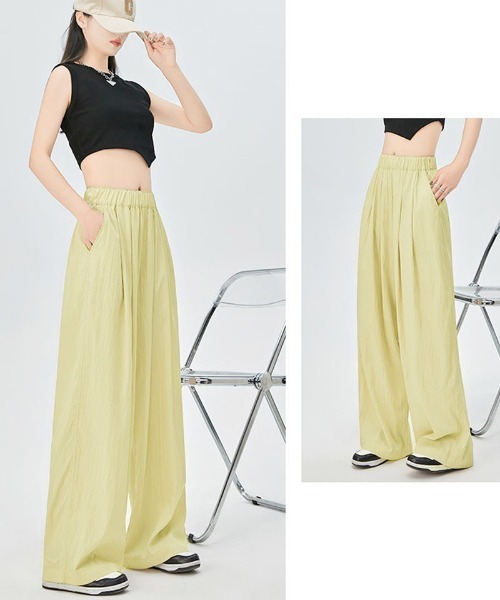 shoppinggo（ショッピングゴー）の「夏服 ワイドパンツ サマーパンツ（カーゴパンツ・レディース・ブラウン/ピンク/ベージュ/ブラック・M）」の16枚目の写真