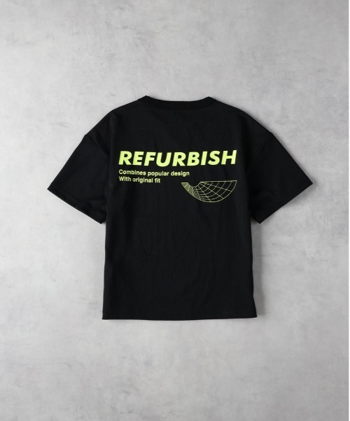 Right-on(ライトオン)の「【Refurbish】バックロゴプリントTシャツ(Tシャツ/カットソー・キッズ・サックスブルー/ブラック・130/140/150/160)」の3枚目の写真