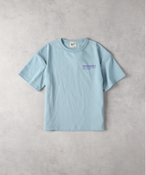 Right-on(ライトオン)の「【Refurbish】バックロゴプリントTシャツ(Tシャツ/カットソー・キッズ・サックスブルー/ブラック・130/140/150/160)」の4枚目の写真