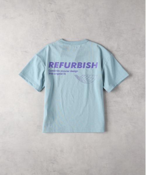 Right-on(ライトオン)の「【Refurbish】バックロゴプリントTシャツ(Tシャツ/カットソー・キッズ・サックスブルー/ブラック・130/140/150/160)」の5枚目の写真