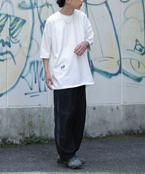 MDR(エムディアール)の「ワンポイント刺繍半袖Tシャツ(Tシャツ/カットソー・メンズ・ホワイト系その他2/ブラック系その他2/ホワイト系その他/ブラック系その他・M/L)」の6枚目の写真