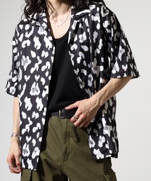 EVOLUTION（エボリューション）の「Zebra leopard print open collar shirt / ゼブラ レオパード柄開襟シャツ unisex（シャツ/ブラウス）」