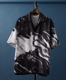 EVOLUTION（エボリューション）の「Zebra leopard print open collar shirt / ゼブラ レオパード柄開襟シャツ unisex（シャツ/ブラウス）」