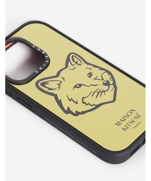 Maison Kitsune（メゾンキツネ）の「MAISON KITSUNE x CASETIFY BOLD FOX HEAD MAGSAFE IMPACT IPHONE CASE（スマホケース/カバー・メンズ・イエロー・iPhone 15 Pro/iPhone 16 Pro/iPhone 16 Pro Max）」の3枚目の写真