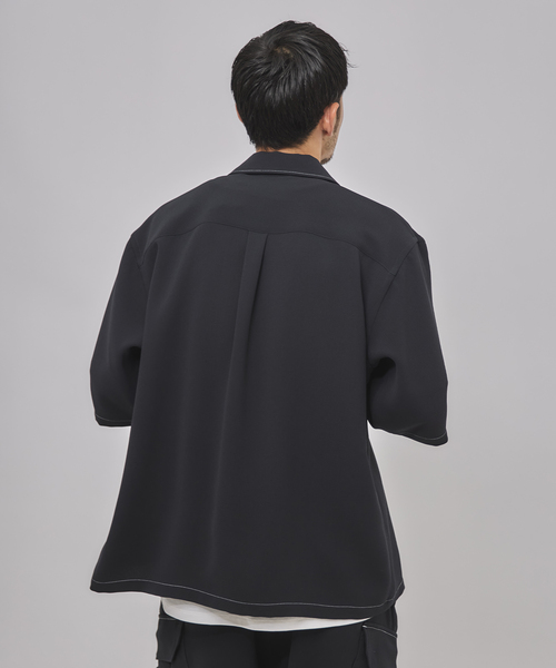 EDIFICE（エディフィス）の「E. Waving Dobby ZIP シャツ（シャツ/ブラウス・メンズ・ネイビー・SMALL/MEDIUM/LARGE）」の20枚目の写真