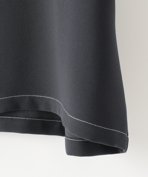 EDIFICE（エディフィス）の「E. Waving Dobby ZIP シャツ（シャツ/ブラウス・メンズ・ネイビー・SMALL/MEDIUM/LARGE）」の3枚目の写真