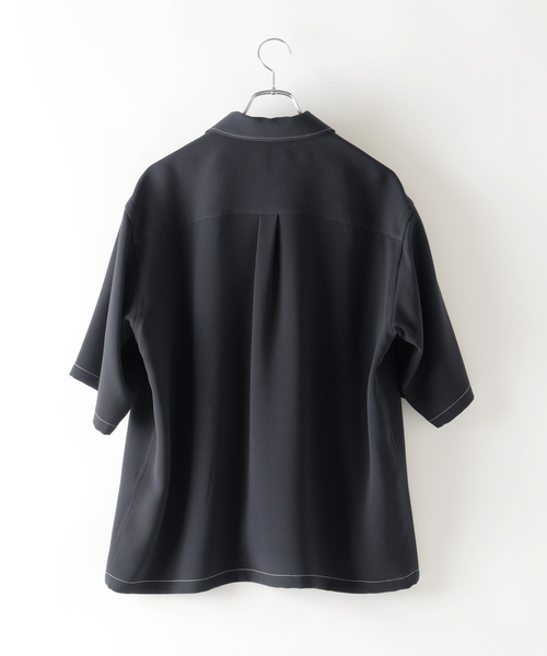 EDIFICE（エディフィス）の「E. Waving Dobby ZIP シャツ（シャツ/ブラウス・メンズ・ネイビー・SMALL/MEDIUM/LARGE）」の8枚目の写真