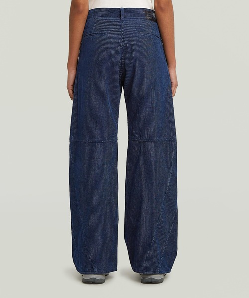 G-STAR(ジースター)の「CONTOR 3D WIDE CHINO JEANS/立体裁断ワイドルーズコーデュロイデニムパンツ(デニムパンツ・レディース・ダークインディゴブルー・24inch/25inch/26inch/27inch)」の2枚目の写真