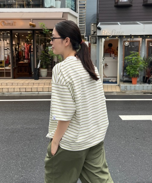 BROKEN BASE(ブロークンベース)の「マルチボーダーTee(Tシャツ/カットソー・メンズ・ホワイト/ネイビー・LARGE/MEDIUM)」の13枚目の写真